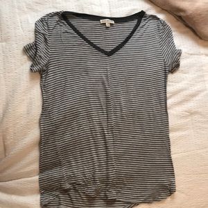 Grey stripped tee